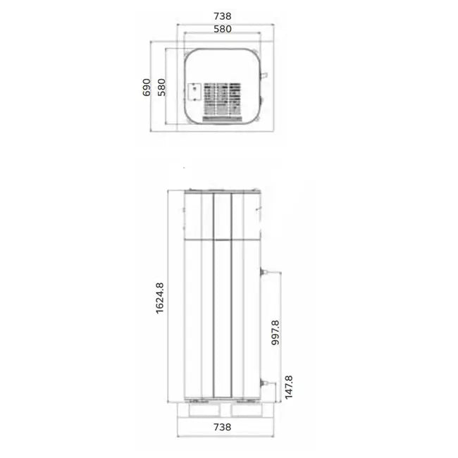 LG Inverter warmtepompboiler 200L 230V - WH20S