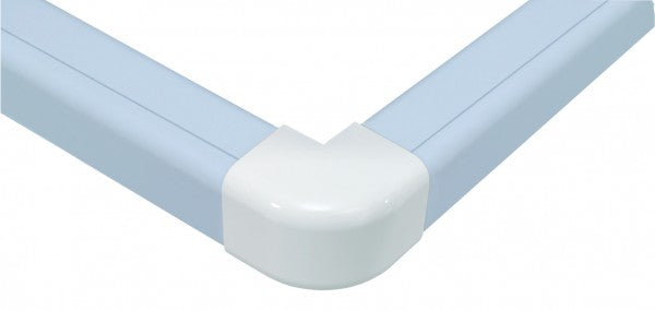 Climaplus Haakse buitenbocht 90x65 mm Ral 9010 Wit