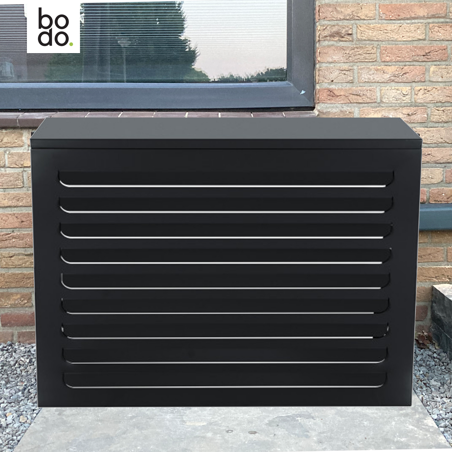 Bodo® - Aluminium Airco Cover - Airco Omkasting - Buitenunit omkasting - 100 x 70 x 50 cm - Small - Antraciet of Wit