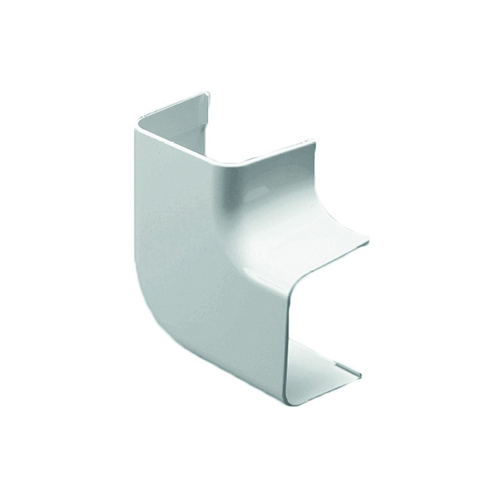 Climaplus Haakse platte bocht 70x55 mm Ral 9010 Wit