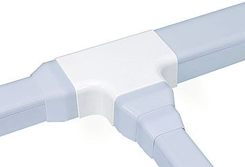 Climaplus T-stuk voor montagekanaal 90x65 mm Ral 9010 Wit
