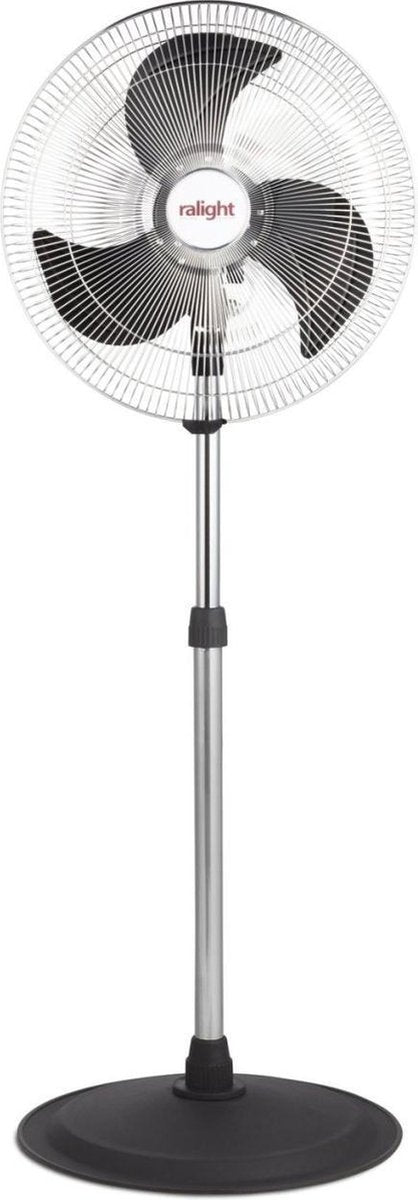 Ralight 45T-S - Statiefventilator - Staande zwenkventilator 45 cm - Chroom