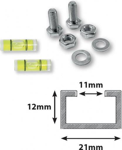 SUMO - Montagebalk 2 stuks - Ventilatie- en airconditioningaccessoire - Van trillingsdempend rubber - Airco