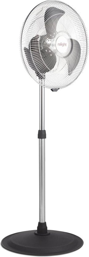 Ralight 45T-S - Statiefventilator - Staande zwenkventilator 45 cm - Chroom