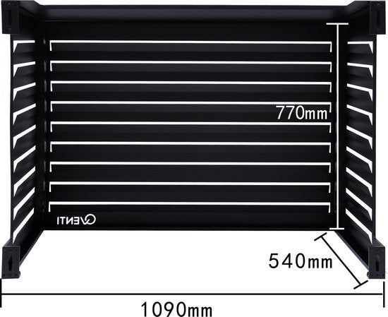 QVENTI - airco & warmtepomp buitenunit omkasting - 115x 85x 57,5cm - 5 jaar garantie