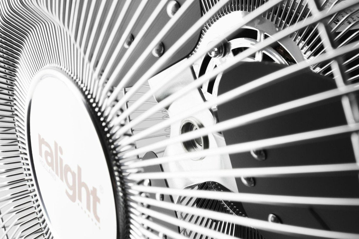 Ralight 45T-S - Statiefventilator - Staande zwenkventilator 45 cm - Chroom