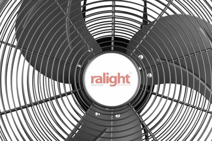 Ralight - Wandventilator 45cm - Professionele kwaliteit - Zwart - 3 standen - Zwenkbaar - Erg sterk en krachtig
