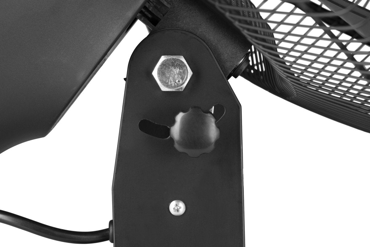 Ralight - Wandventilator 50cm - Professionele kwaliteit - Zwart - 3 standen - Zwenkbaar - Erg sterk en krachtig