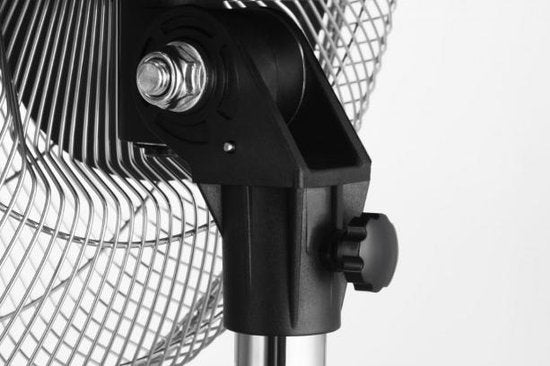 Ralight 45T-S - Statiefventilator - Staande zwenkventilator 45 cm - Chroom
