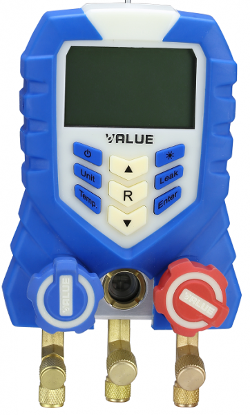 Value - Digitale manifold set met temperatuurklem incl slangenset