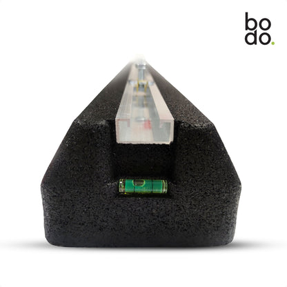 Bodo® - Rubberen Montage Balk 600mm - Ventilatie- en airconditioningaccessoire - Trilling dempend Rubber - Montage blok - Set - Airco - Inclusief Inlegmoeren & levelaars