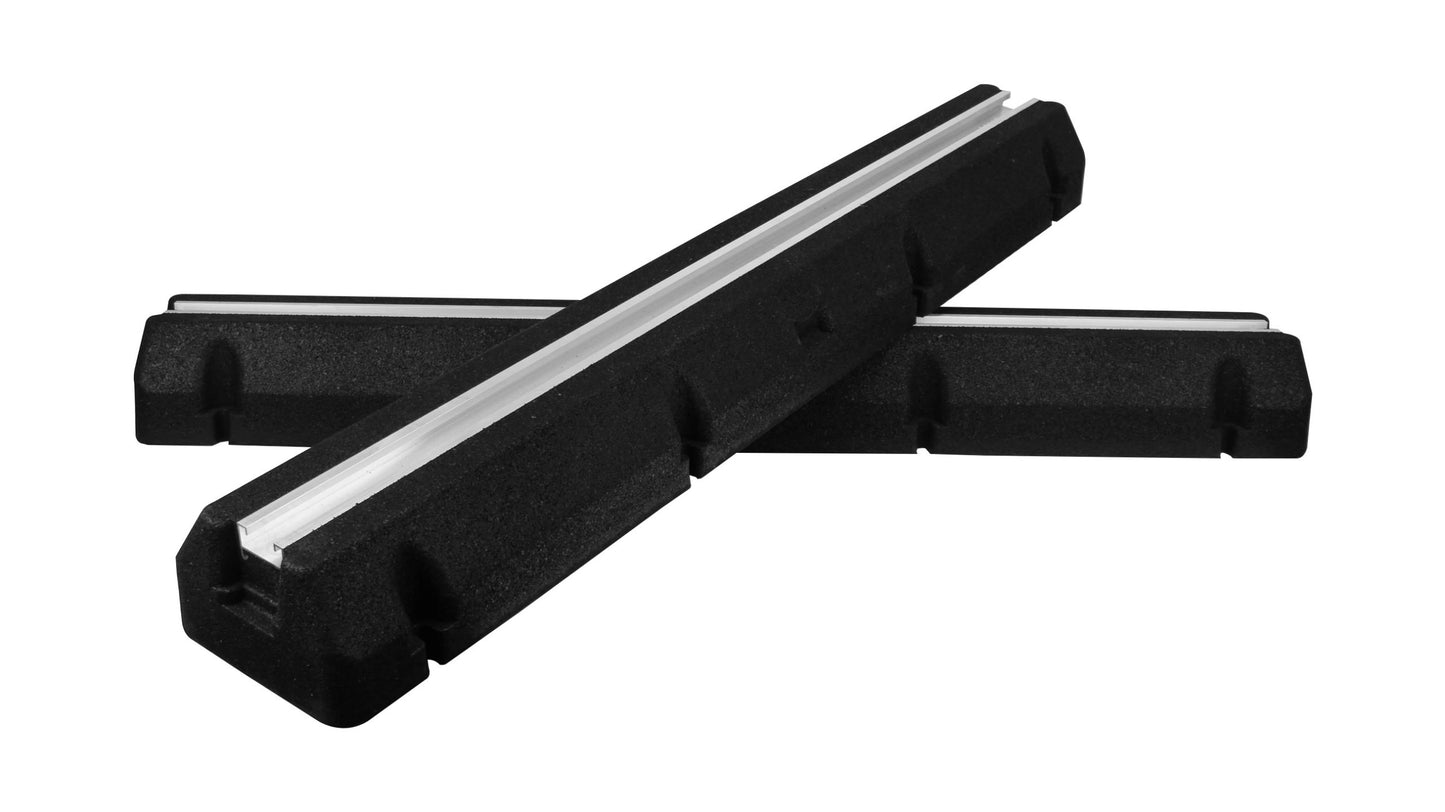 Bodo® - Rubberen Montage Balk 1000mm - Ventilatie- en airconditioningaccessoire - Trilling dempend Rubber - Montage blok - Set - Airco - Inclusief Inlegmoeren & levelaars