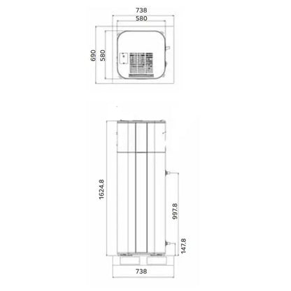 LG Inverter warmtepompboiler 200L 230V - WH20S