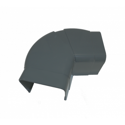 Climaplus Traploos verstelbare bocht grijs 90x65 mm Ral 7016