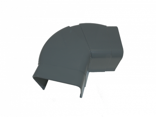 Climaplus Traploos verstelbare bocht grijs 90x65 mm Ral 7016