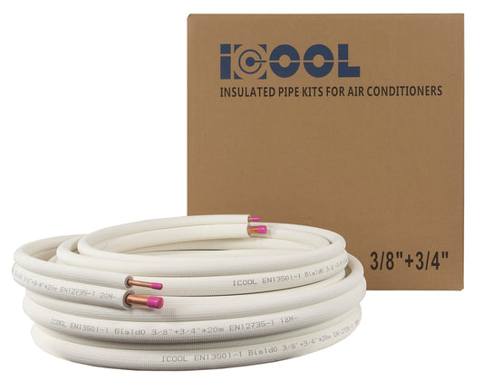 Airco Koelleidingset Installatiekit 1/4" x 3/8" - 20 meter